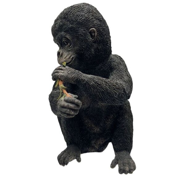 GORILLA Figurine Hand Painted Hand-Crafted Monkey Sculpture Country Artists - Picture 5 of 10